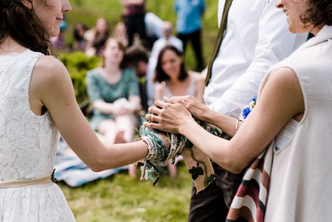 blessing the handfasting